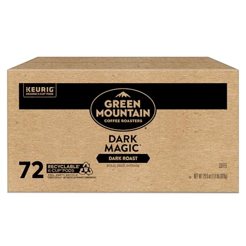 Green Mountain Coffee Roasters Dark Magic Keurig Single-Serve K-Cup Pods, Dark Roast Coffee, 72 Count