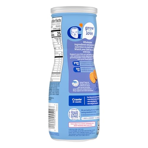 Gerber Baby Snacks Puffs, Blueberry, 1.48 Ounce (Pack of 6)