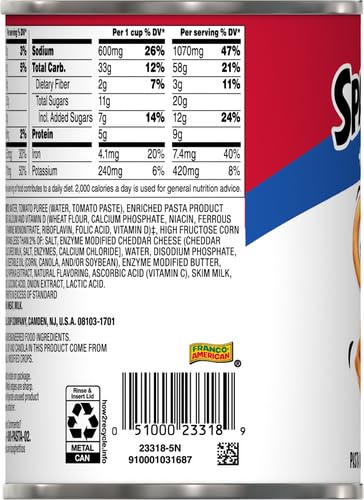 SpaghettiOs Canned Pasta with Meatballs, 15.6 oz Can (12 Pack)