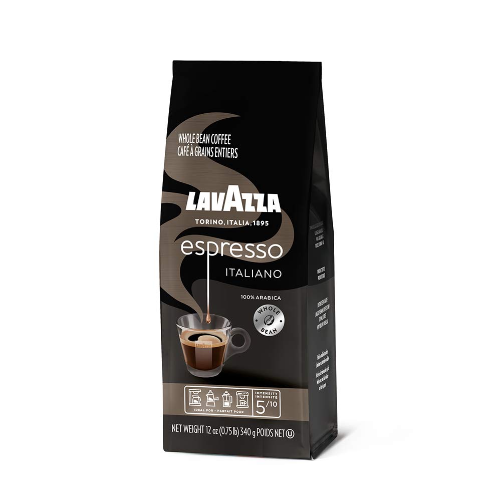Lavazza Super Crema Whole Bean Coffee, Medium Espresso Roast, Arabica and Robusta Blend, 2.2 lb Bag, Package May Vary (Pack of 1)