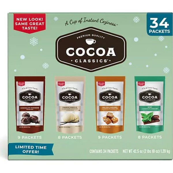 Cocoa Classics Cocoa Mix, Variety Pack, 34 ct.