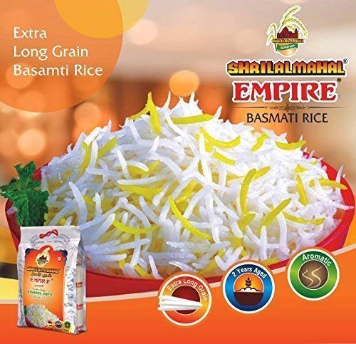 SHRILALMAHAL Empire Basmati Rice (Most Premium), 10 lbs / 160 oz