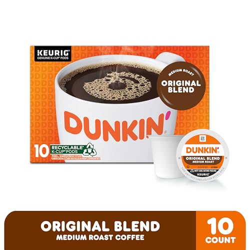 Dunkin' Original Blend Medium Roast Coffee, 60 Keurig K-Cup Pods