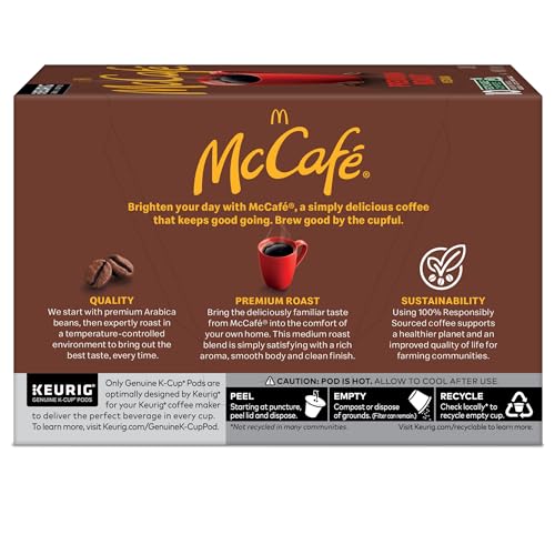 McCafe Premium Roast Coffee, Keurig Single Serve K-Cup Pods, Medium Roast, 96 Count
