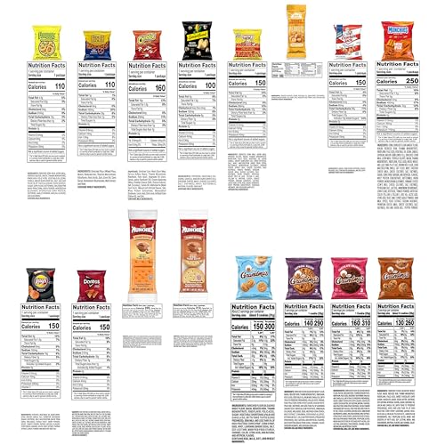Frito-Lay Ultimate Classic Snacks Package, Variety Assortment of Chips, Cookies, Crackers, & Nuts, (Pack of 40) (Packaging May Vary)