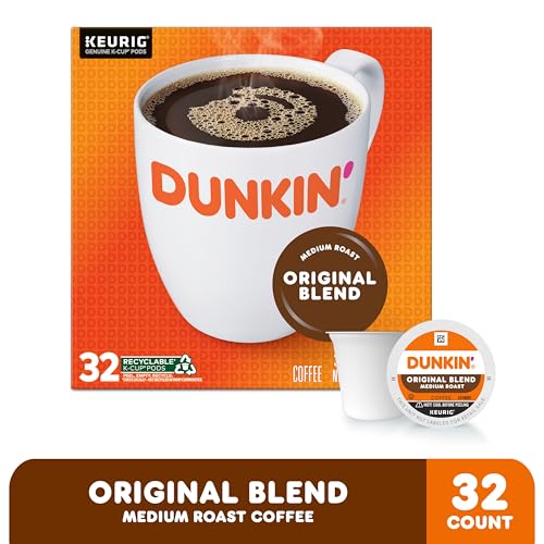 Dunkin' Original Blend Medium Roast Coffee, 60 Keurig K-Cup Pods