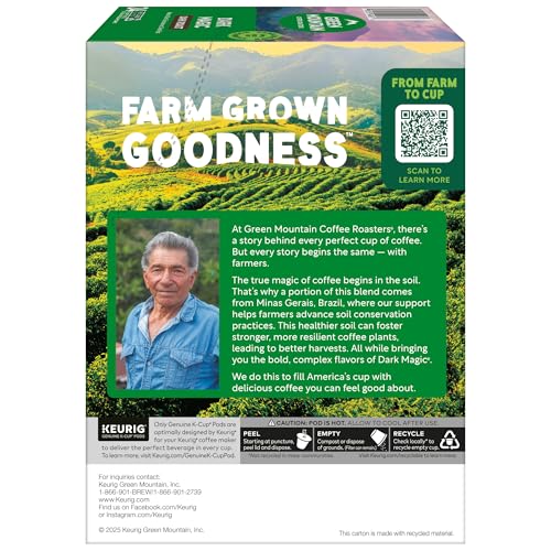 Green Mountain Coffee Roasters Dark Magic Keurig Single-Serve K-Cup Pods, Dark Roast Coffee, 72 Count