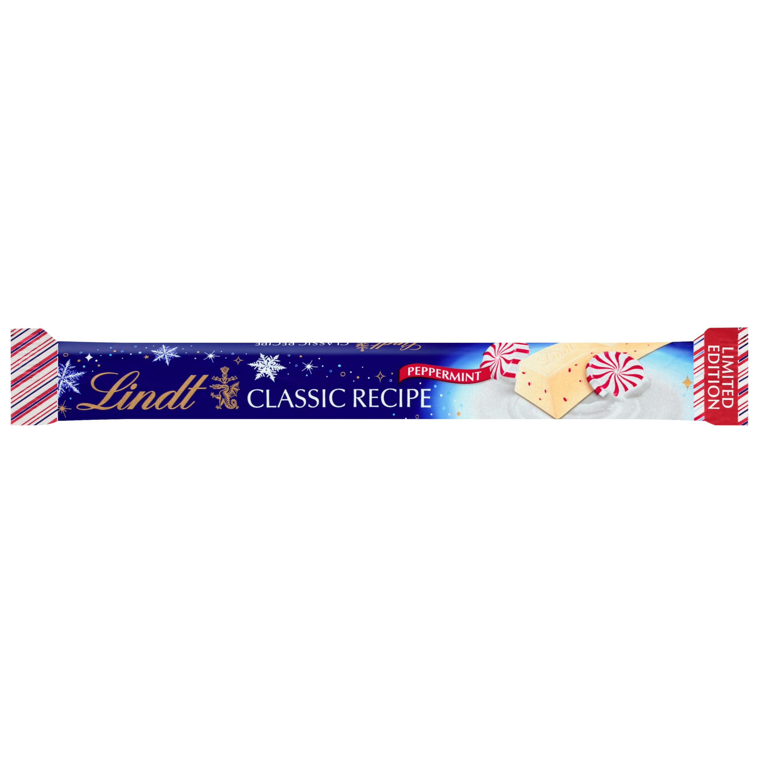 Lindt LINDOR White Chocolate Peppermint Truffles, White Chocolate Candy with Smooth Peppermint Truffle Center, 25.4 oz., 60 Count