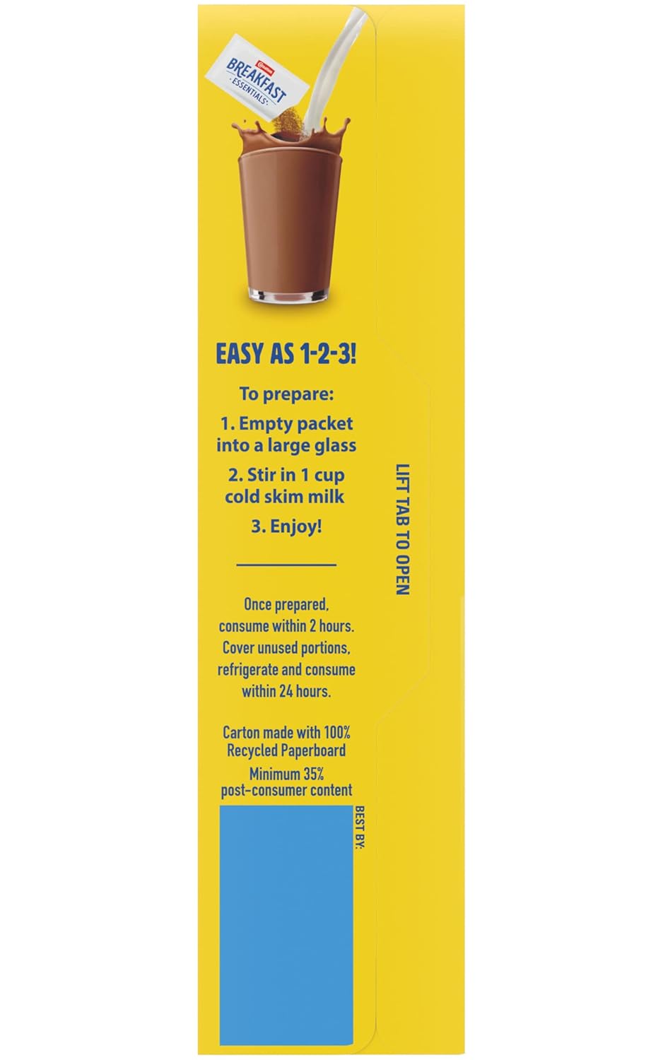 Carnation Breakfast Essentials Light Start Powder Drink Mix, Rich Milk Chocolate.705 Oz, 8 Ct (Pack of 2)