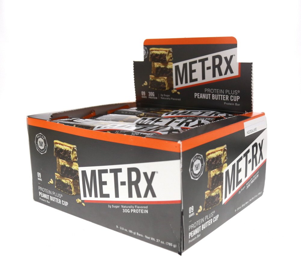 MET-Rx Big 100 Protein Bar, Meal Replacement Bar, 32G Protein, Super Cookie Crunch, 9 Bars (Pack of 1)