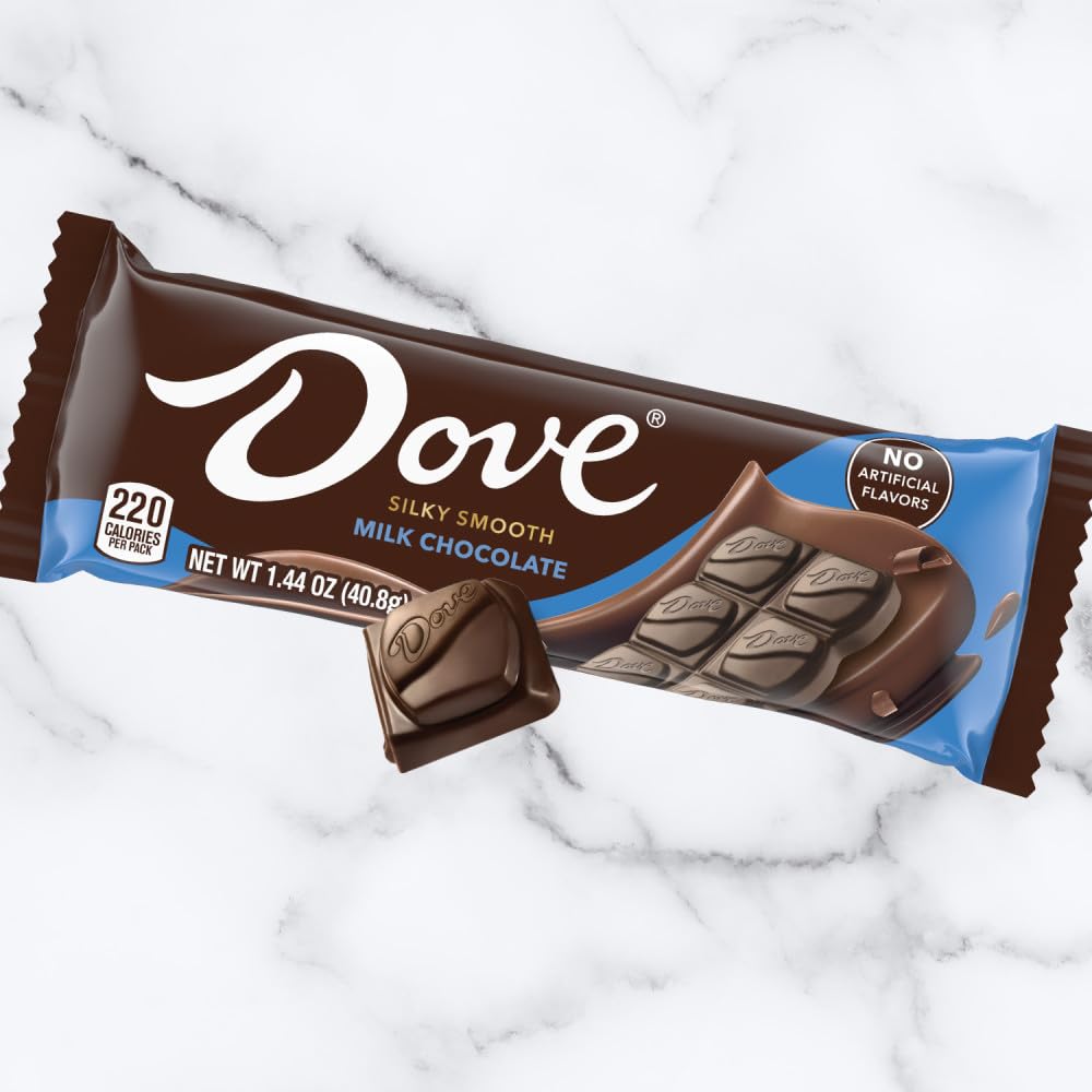 DOVE Dark Chocolate Candy Bars, Full Size Candy Bars, Suitable for Snacking, Parties, and Gift Baskets, 1.44 oz (Pack of 18)