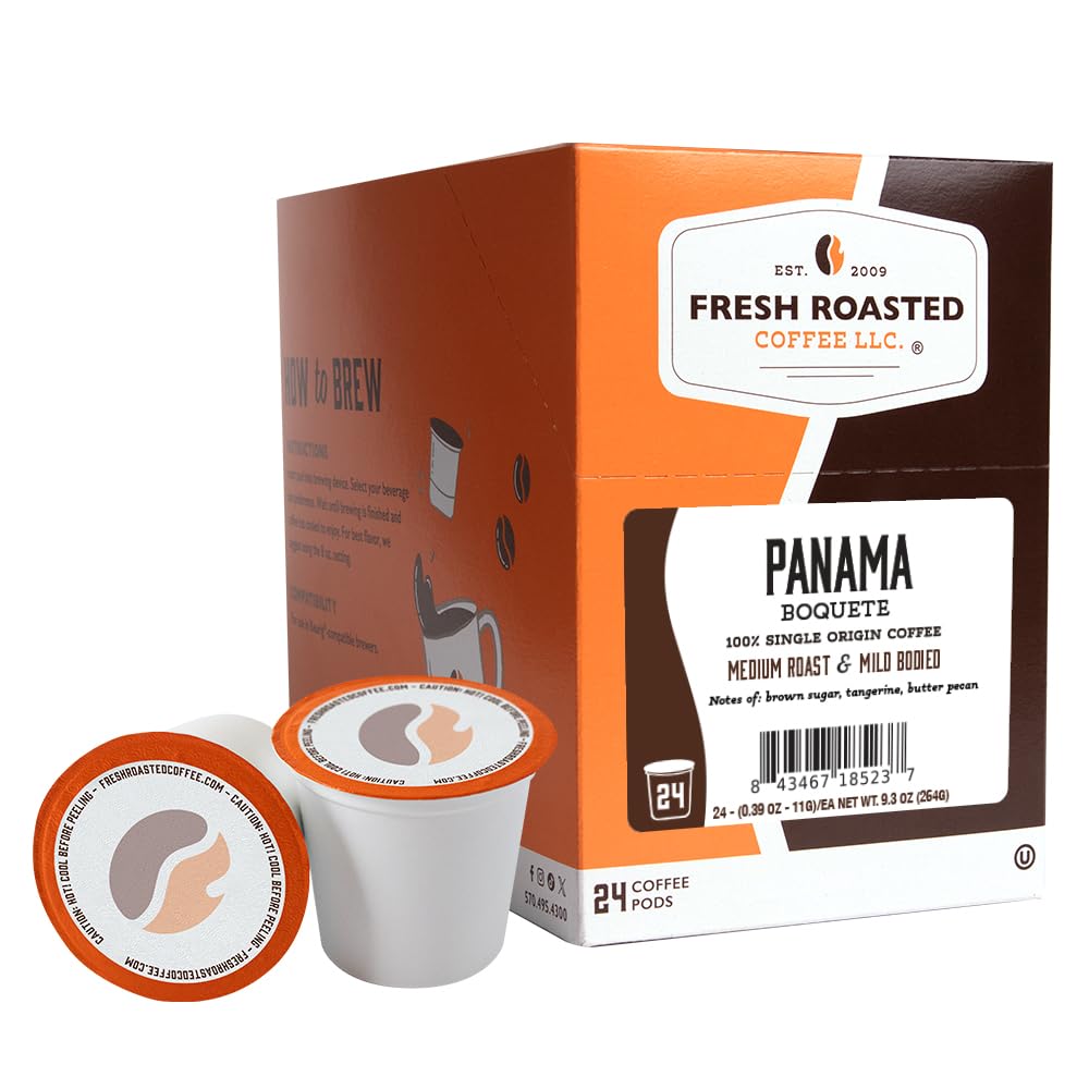 Fresh Roasted Coffee, Italian Roast, Dark, 96 Pods for K Cup Brewers