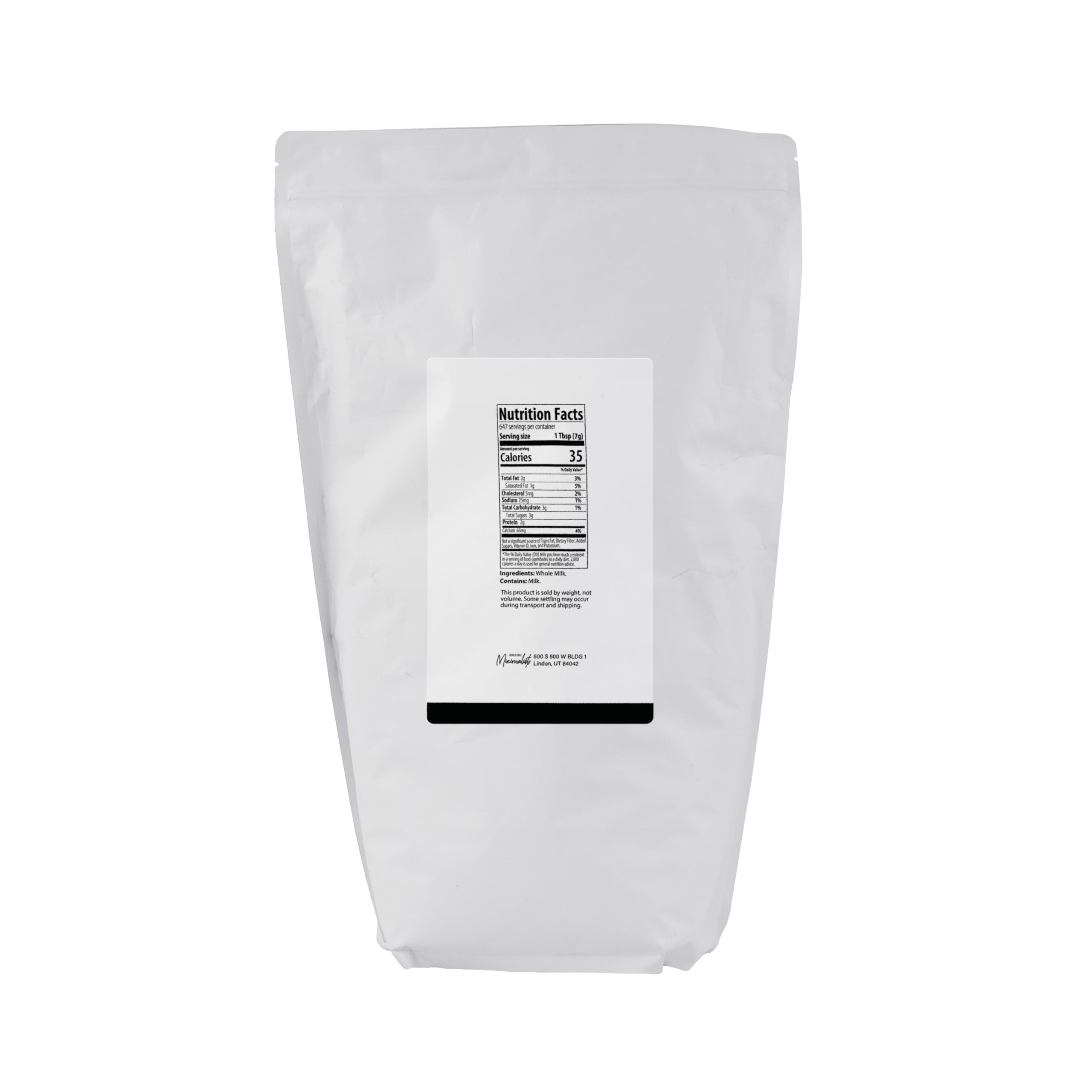 Minimalist Whole Milk Powder, Ideal for Baking and Cooking (5 Pound)