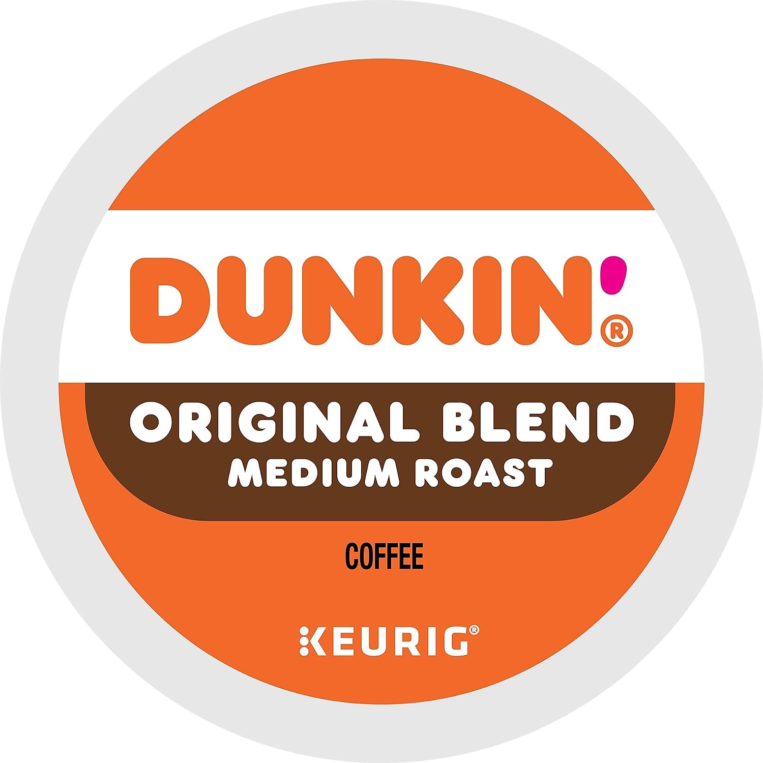 Dunkin' Original Blend Medium Roast Coffee, 60 Keurig K-Cup Pods