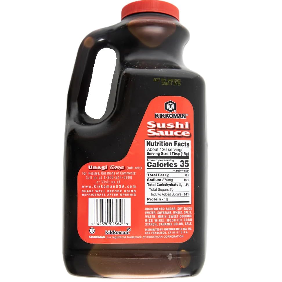 Kikkoman Sushi Sauce, Unagi Tare, 5 Pound 4 Ounce