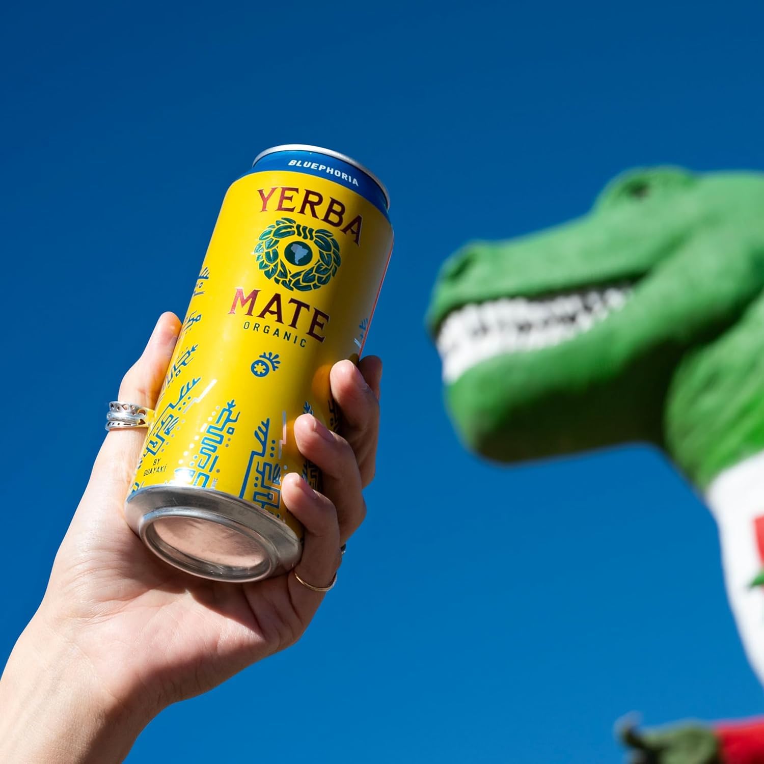 Yerba Madre Organic Yerba Mate, Enlighten Mint, 150mg Natural Caffeine, Energy Drink Alternative, No Jitters or Crash, 15.5 Oz Cans (Pack of 12)