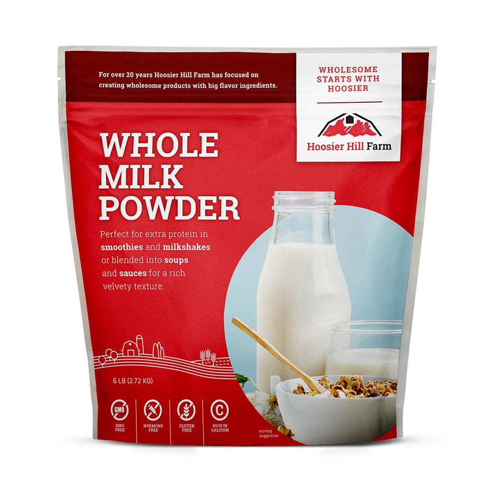 Hoosier Hill Farm Whole Milk Powder, 6LB (Pack of 1)