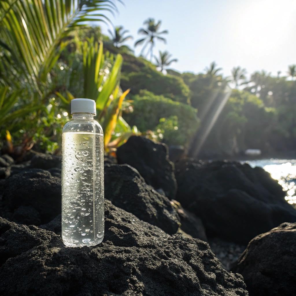 Waiakea Hawaiian Volcanic Water, Naturally Alkaline, 100% Recycled Bottle, 1L (Pack of 12), 33.8 Fl Oz (Pack of 12)