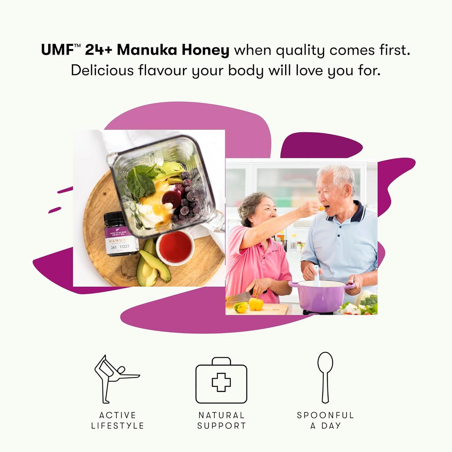 New Zealand Honey Co. Raw Manuka Honey UMF 24+ / MGO 1122+ | 4.4oz | 125g | Medical Grade Raw Honey