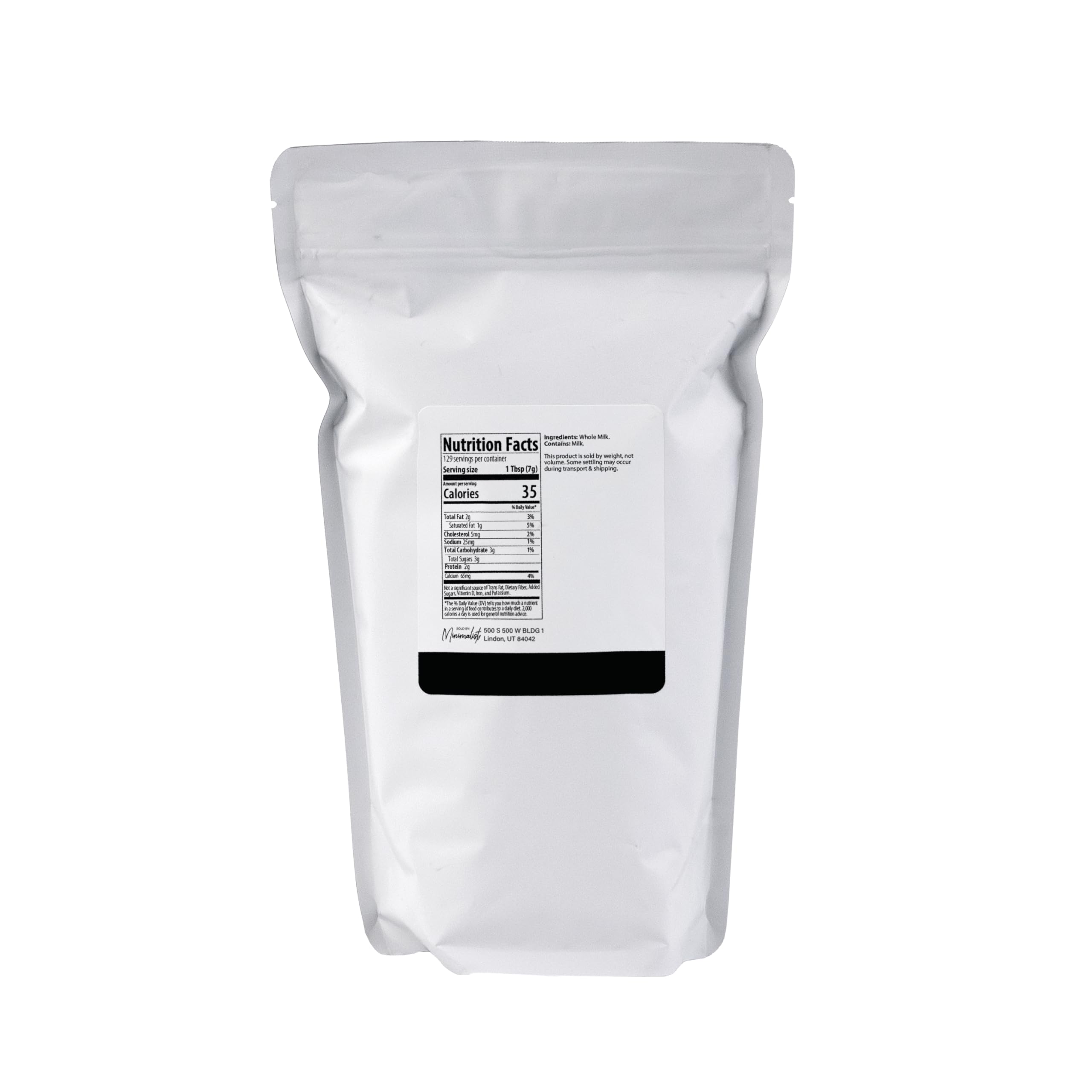 Minimalist Whole Milk Powder, Ideal for Baking and Cooking (5 Pound)