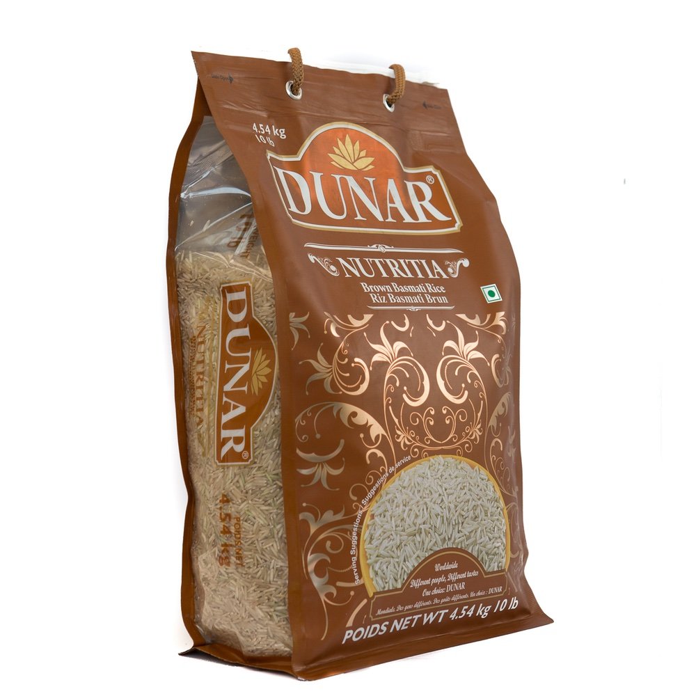 Dunar - Brown Premium Basmati Rice (Nutritia), 10 Lbs