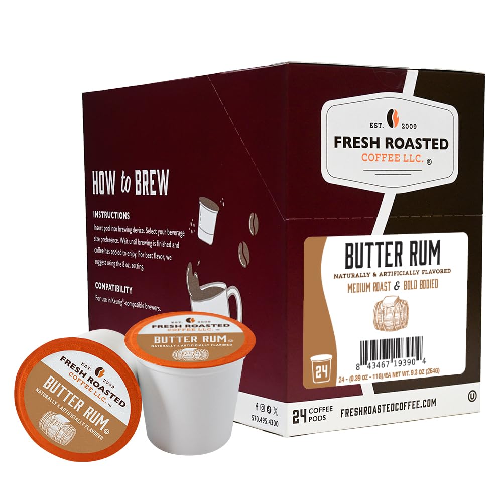 Fresh Roasted Coffee, Italian Roast, Dark, 96 Pods for K Cup Brewers