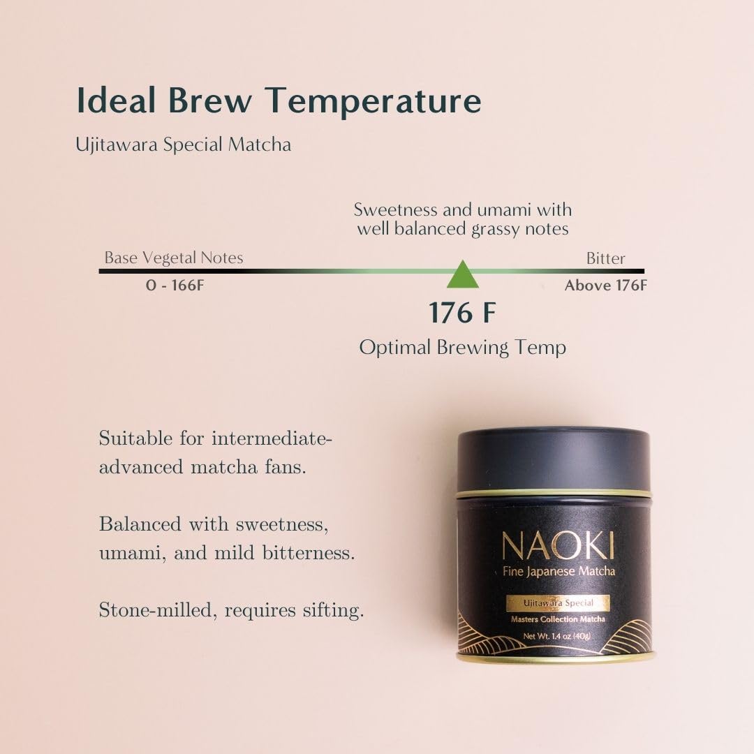 Naoki Matcha Superior Ceremonial Blend – Authentic Japanese First Harvest Ceremonial Grade Matcha Green Tea Powder from Uji, Kyoto (40g / 1.4oz)