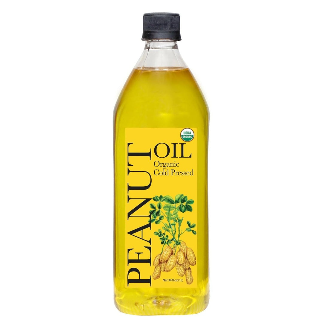 Daana Peanut Oil: CERTIFIED USDA ORGANIC, EXTRA VIRGIN, COLD PRESSED (34 Fl oz)