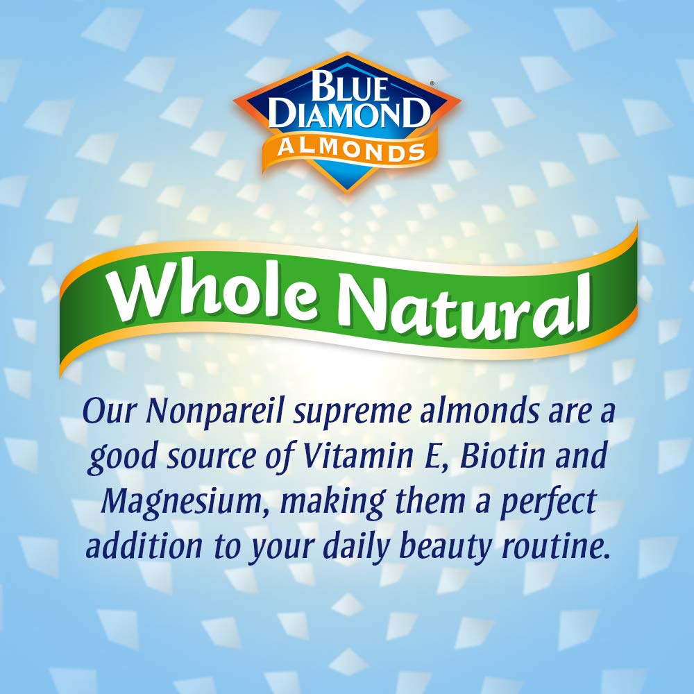 Blue Diamond Almonds Whole Natural Raw Snack Nuts, 40 Oz Resealable Bag (Pack of 1)