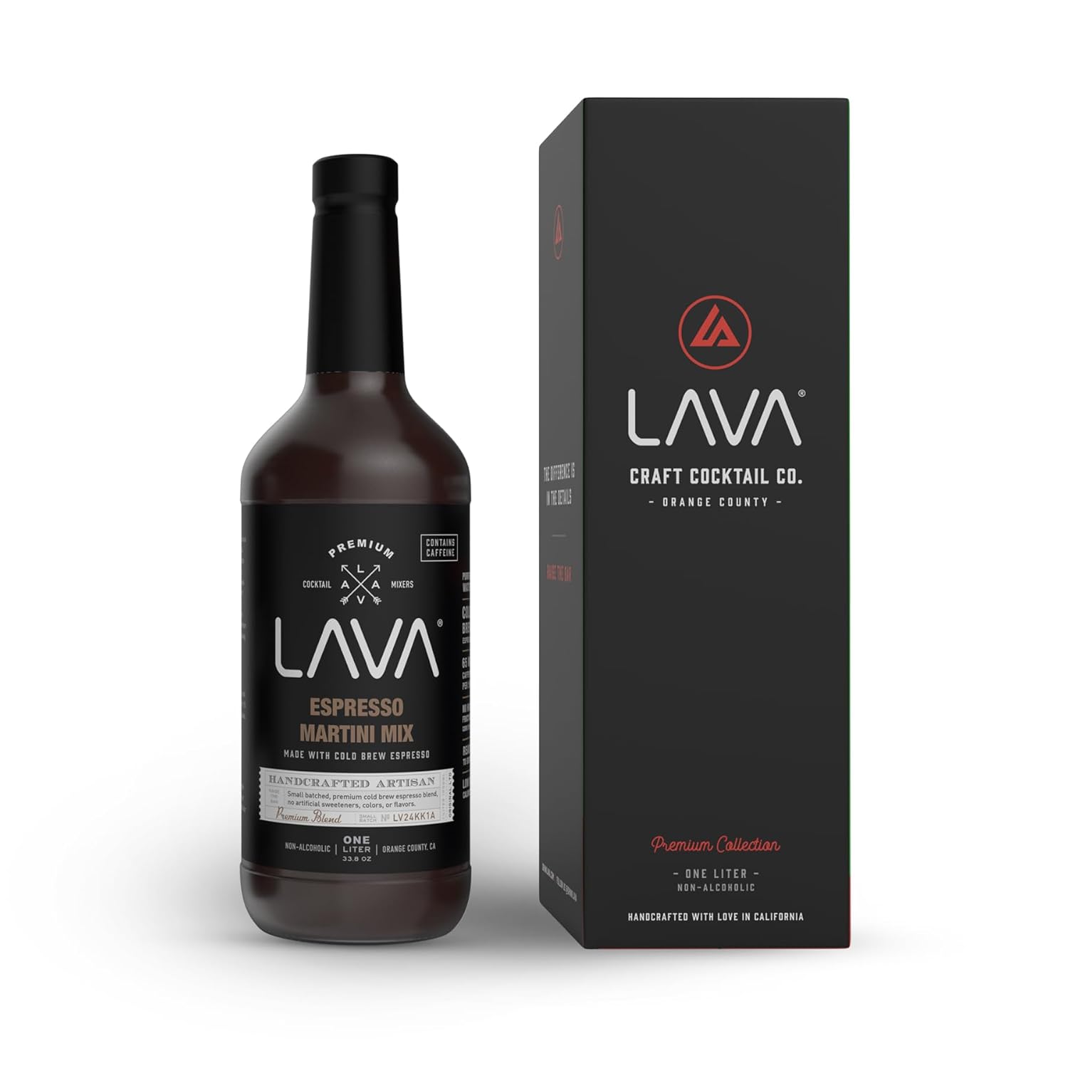LAVA Premium Spicy Jalapeño Margarita Mix by LAVA Craft Cocktail Co., Made with Real Jalapeños, Agave Nectar, Key Limes, Lots of Flavor and Ready to Use, 1-Liter Glass Bottle