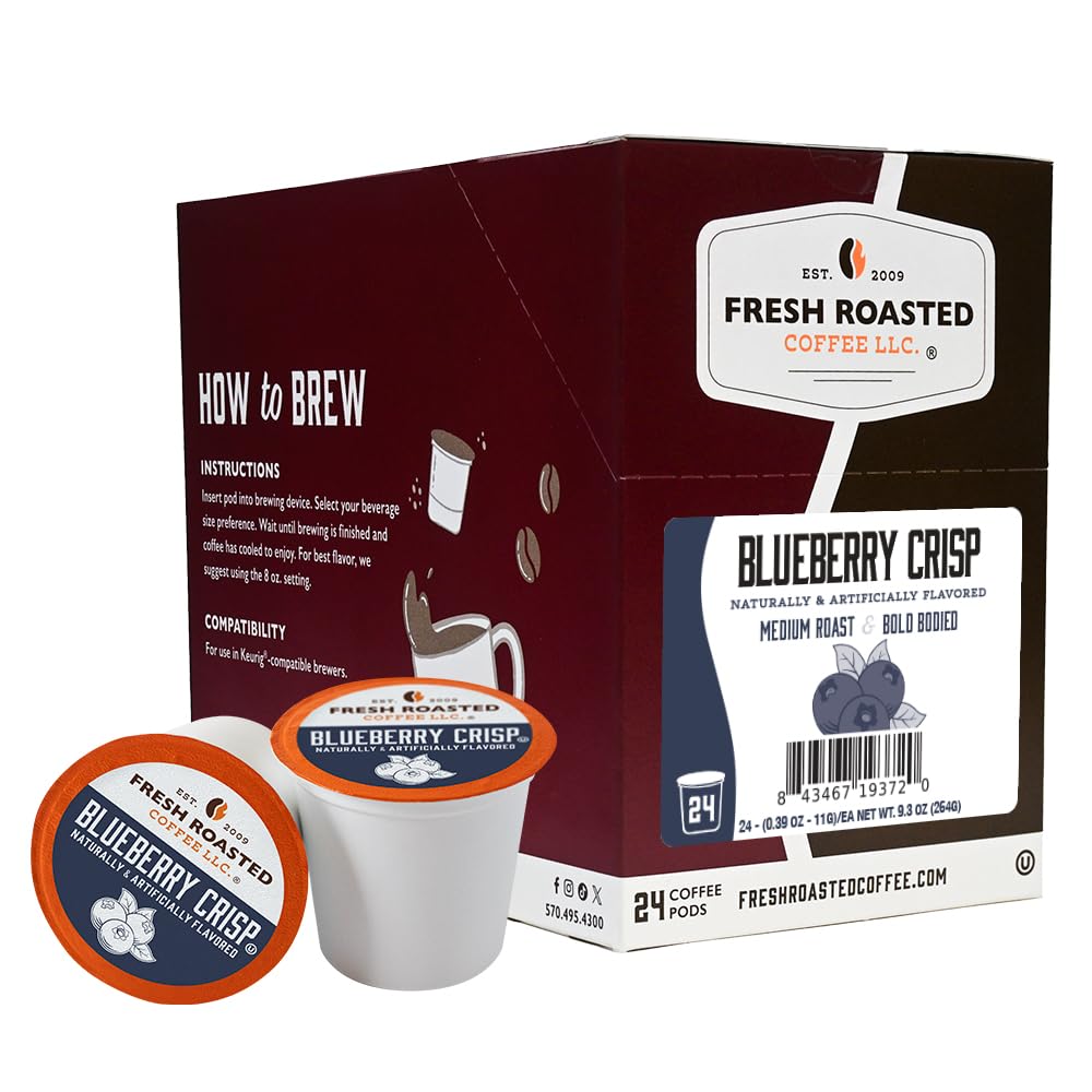 Fresh Roasted Coffee, Italian Roast, Dark, 96 Pods for K Cup Brewers