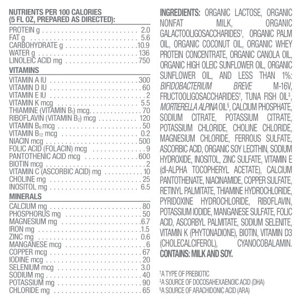 Happy Baby Organics Stage 2 Infant Formula, 6 12 Months, Milk Based Organic Baby Formula Powder with Iron, Probiotics & Prebiotics for Immune & Digestive Support, 22.9 Ounce (Pack of 1)