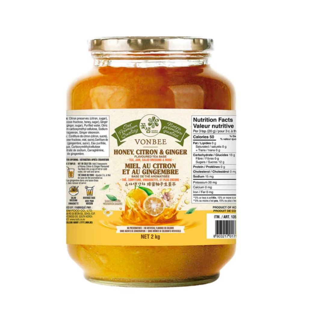 VONBEE HONEY CITRON & GINGER TEA 4.4 Lb