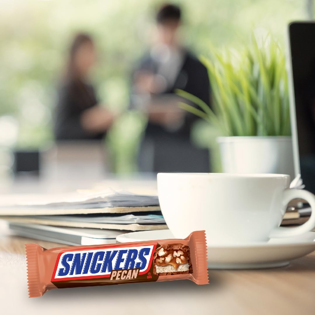 SNICKERS Full Size Bulk Milk Chocolate Candy Bars, 1.86 oz Bar, 48 ct Box