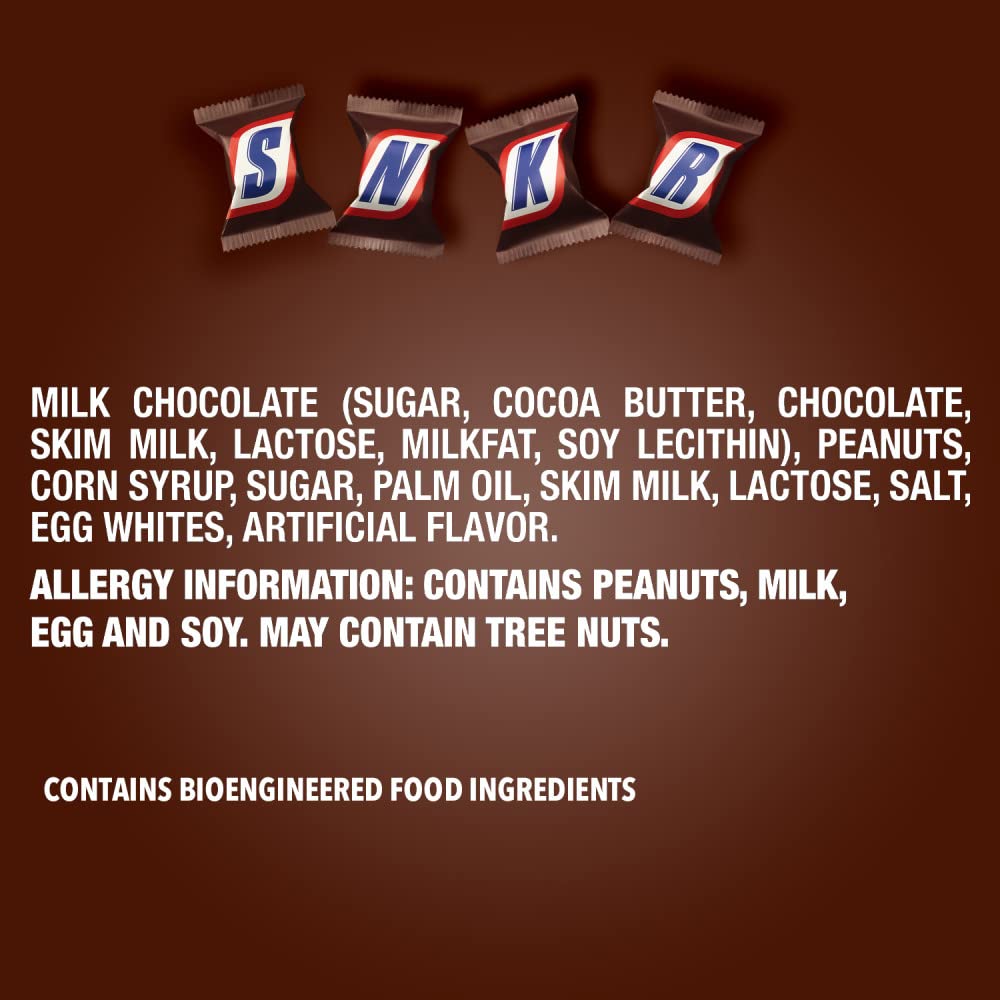 SNICKERS Full Size Bulk Milk Chocolate Candy Bars, 1.86 oz Bar, 48 ct Box