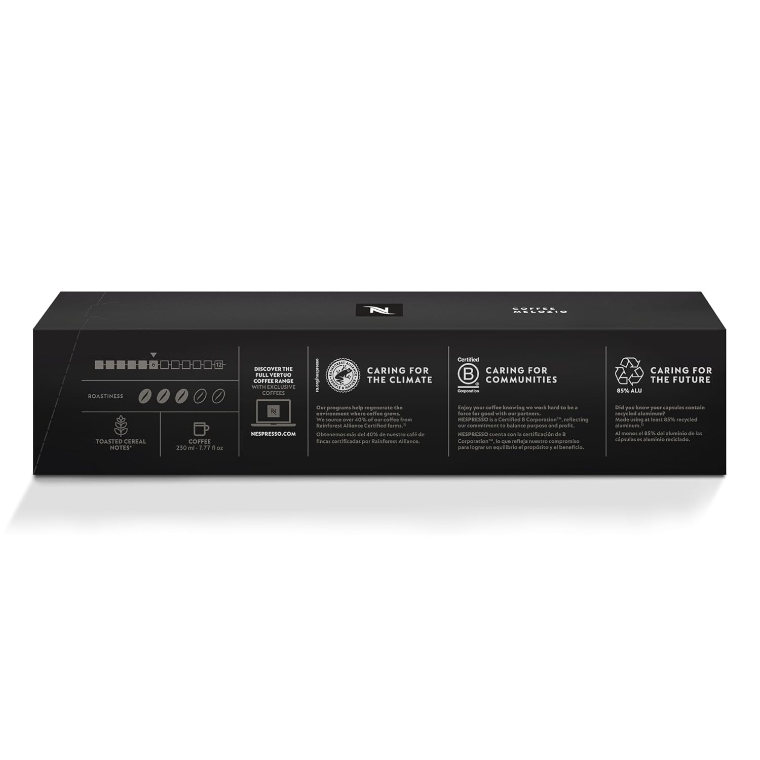 Nespresso Capsules Vertuo, Melozio, Medium Roast Coffee, 30 Count Coffee Pods