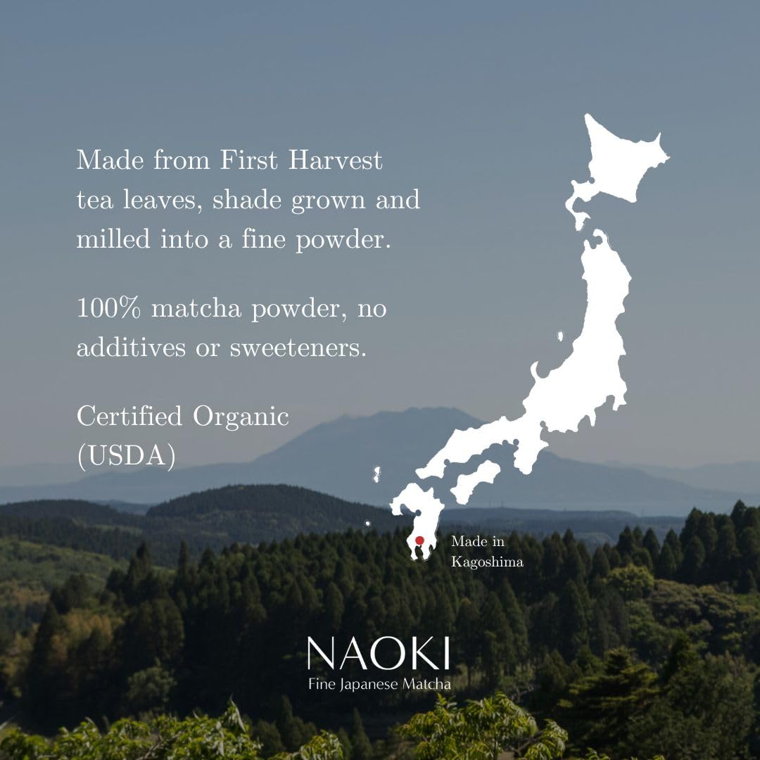 Naoki Matcha Superior Ceremonial Blend – Authentic Japanese First Harvest Ceremonial Grade Matcha Green Tea Powder from Uji, Kyoto (40g / 1.4oz)