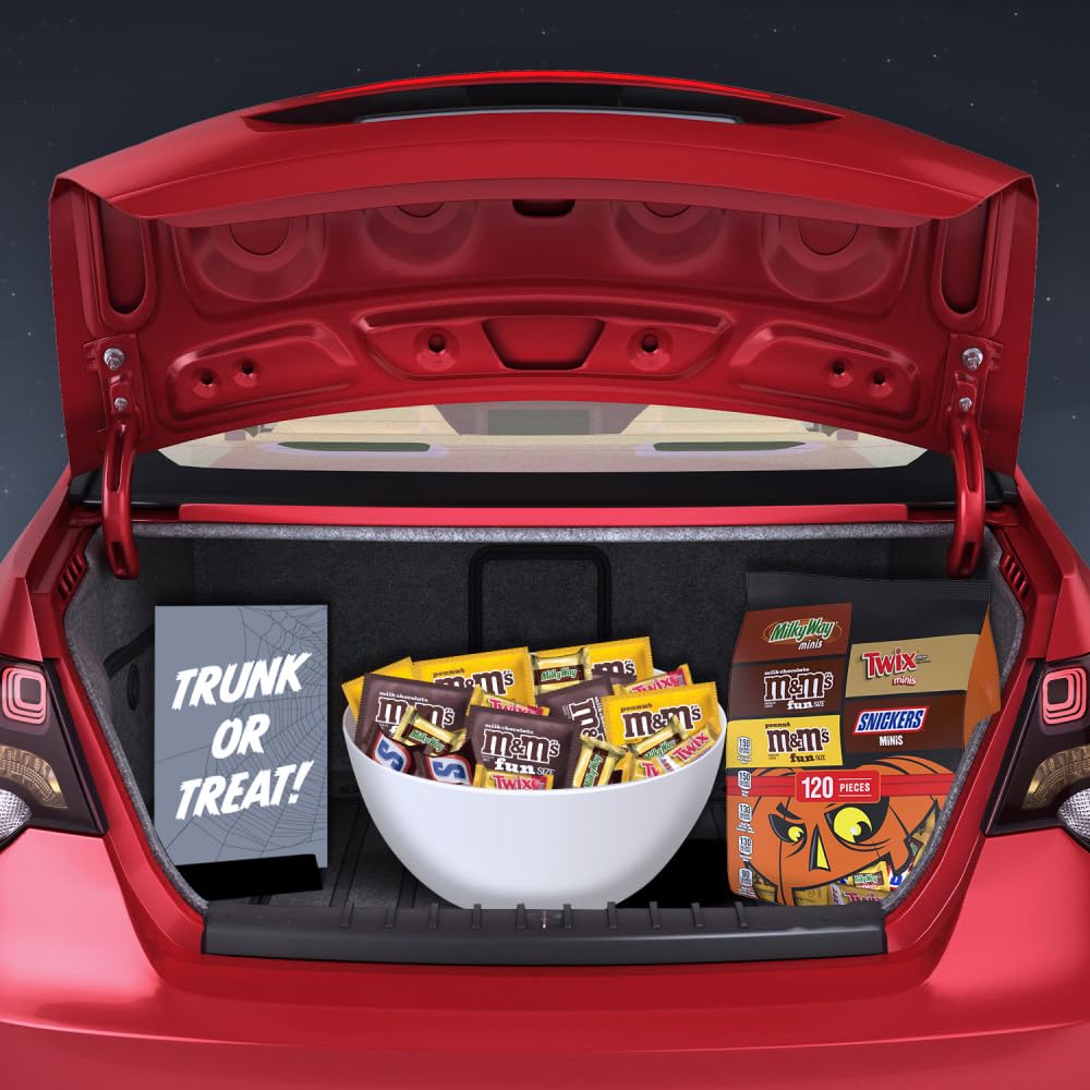 SNICKERS, TWIX & MILKY WAY Minis Assorted Chocolate Candy Variety Pack, Candy Bag, 150 Ct Bulk Bag