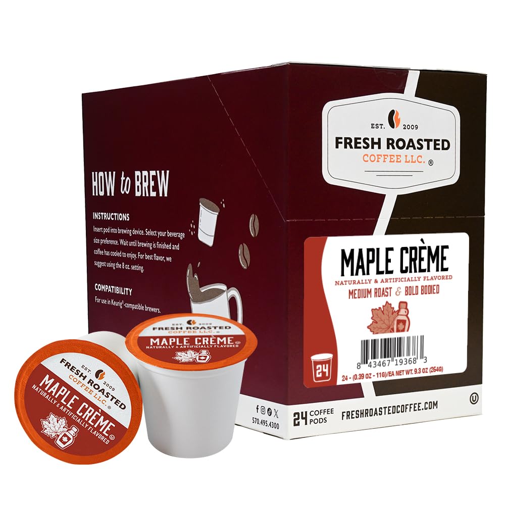 Fresh Roasted Coffee, Italian Roast, Dark, 96 Pods for K Cup Brewers