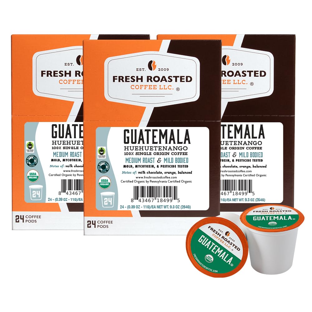 Fresh Roasted Coffee, Italian Roast, Dark, 96 Pods for K Cup Brewers