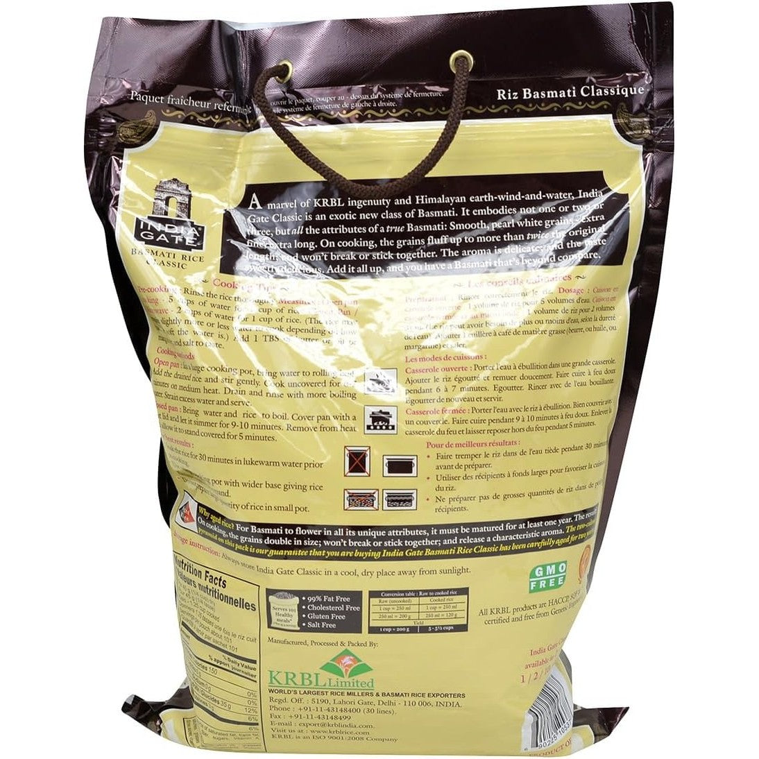 India Gate - White Basmati Rice - Classic, 10 Pound