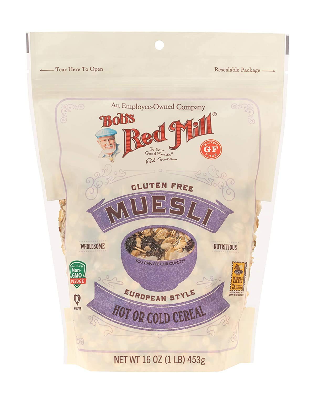 Bob's Red Mill Gluten Free Muesli, 16oz (Pack of 4) - Gluten Free, Non GMO, Kosher