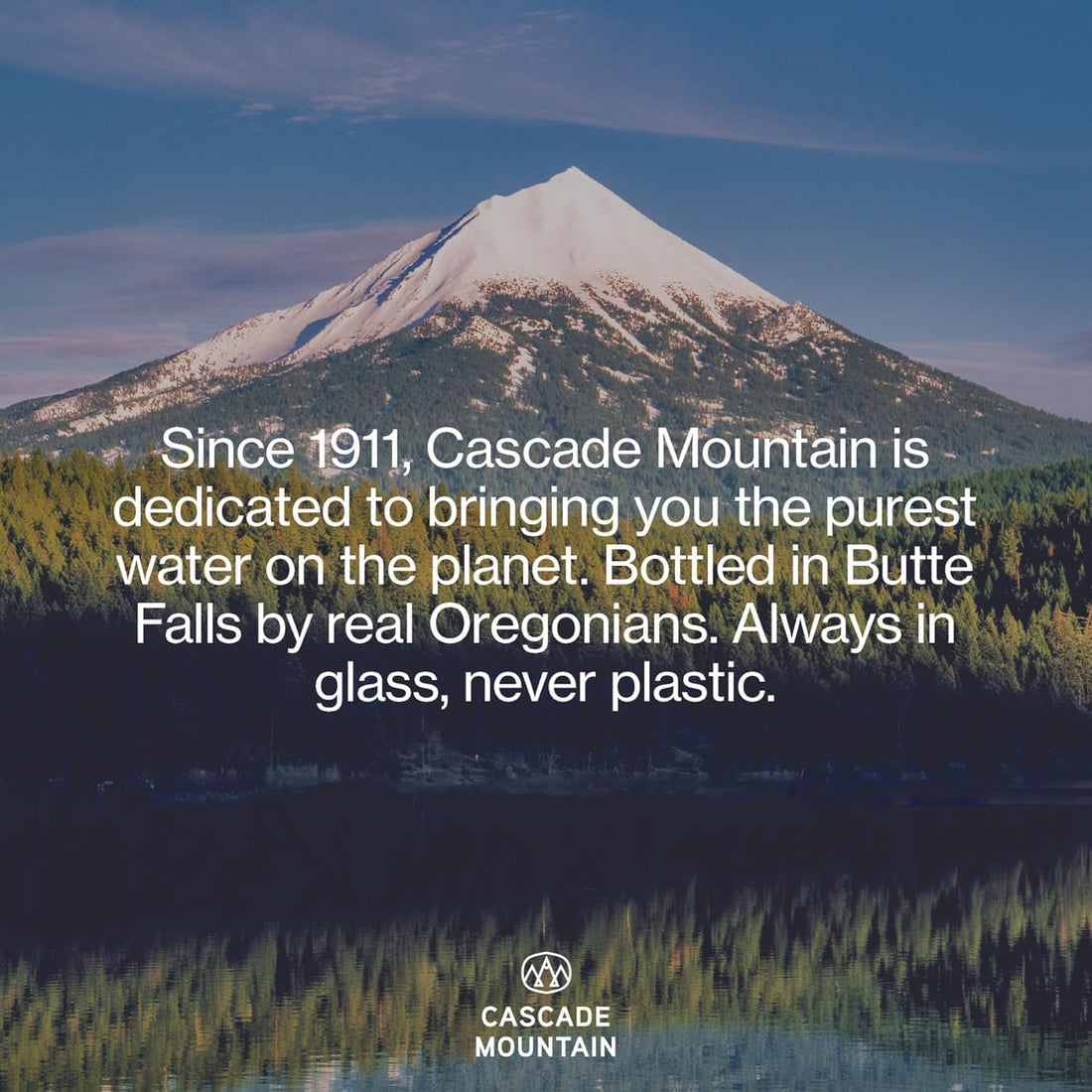 Cascade Mountain Mineral Water in Glass Bottle | 12oz (12 Pack) | 7.7 pH Balanced, Purified, Natural Spring Bottled Drinking Water – Elevate Your Hydration (12 Fl Oz (Pack of 12), Spring Water NEW!)