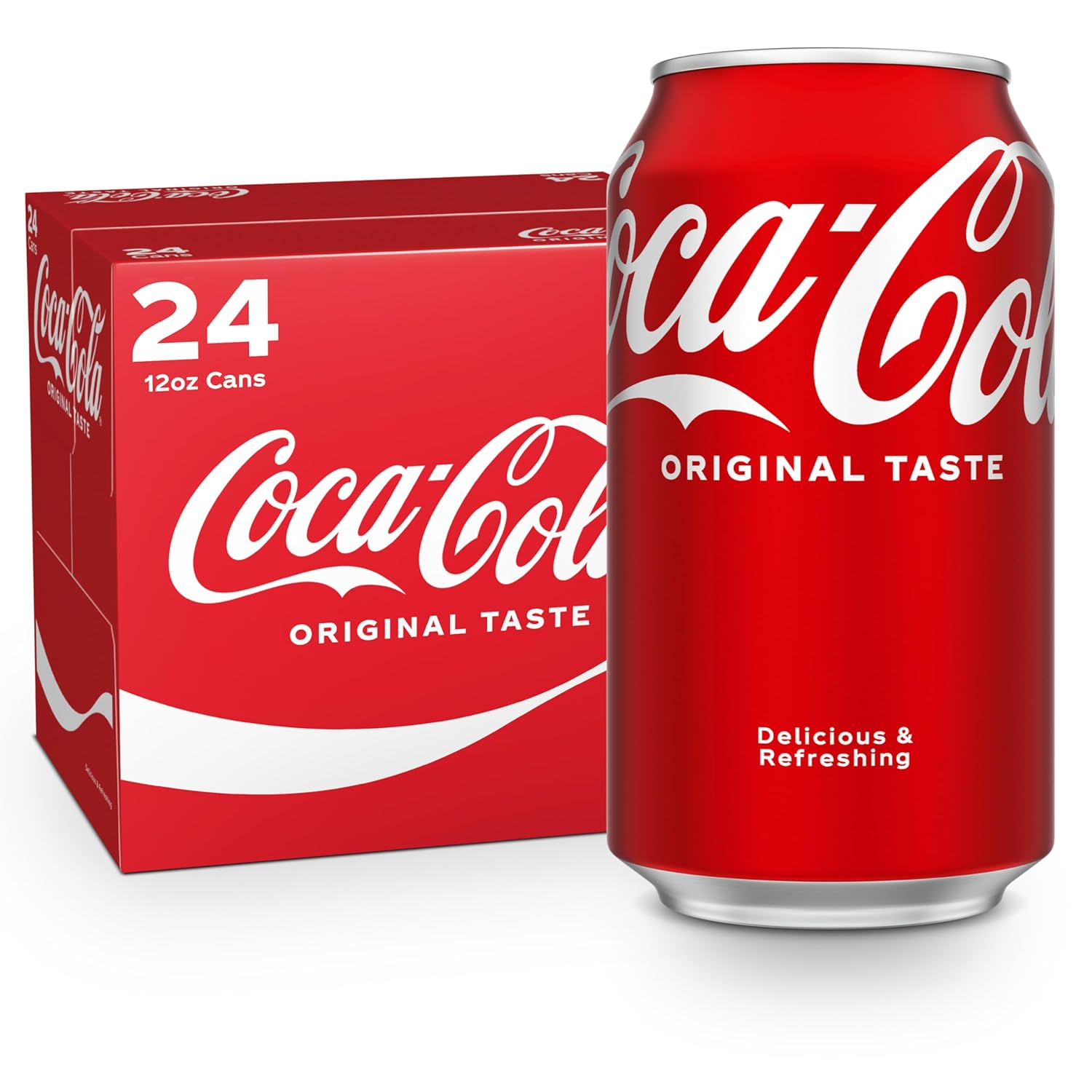 Coca-Cola Fridge Pack Soda Soft Drink, 12 fl oz Cans, 12 Pack - Classic Cola Soda Cans