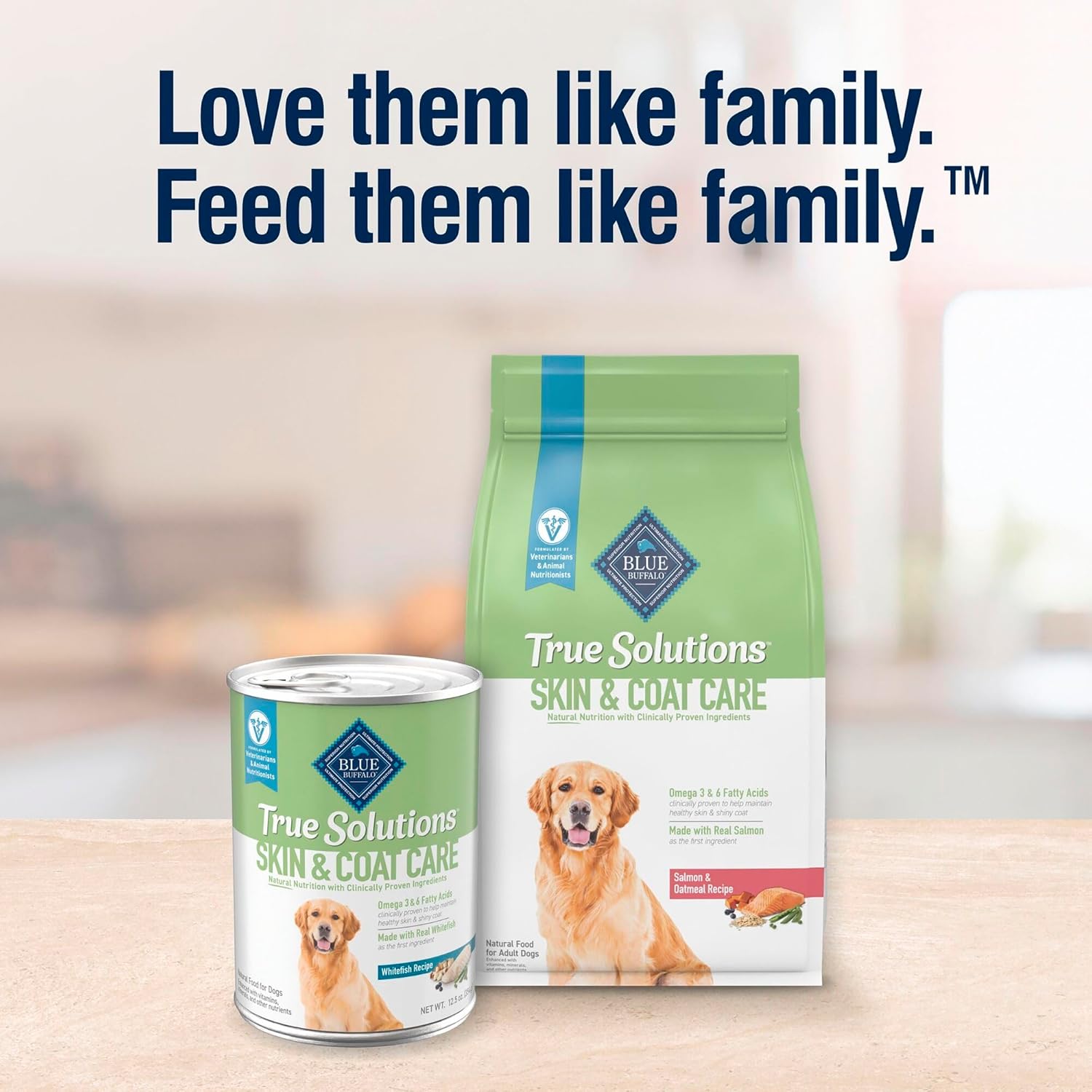 Blue Buffalo True Solutions Skin & Coat Care Wet Dog Food for Adult Dogs, Made with Natural Ingredients, Whitefish, 12.5-oz. Cans (12 Count)