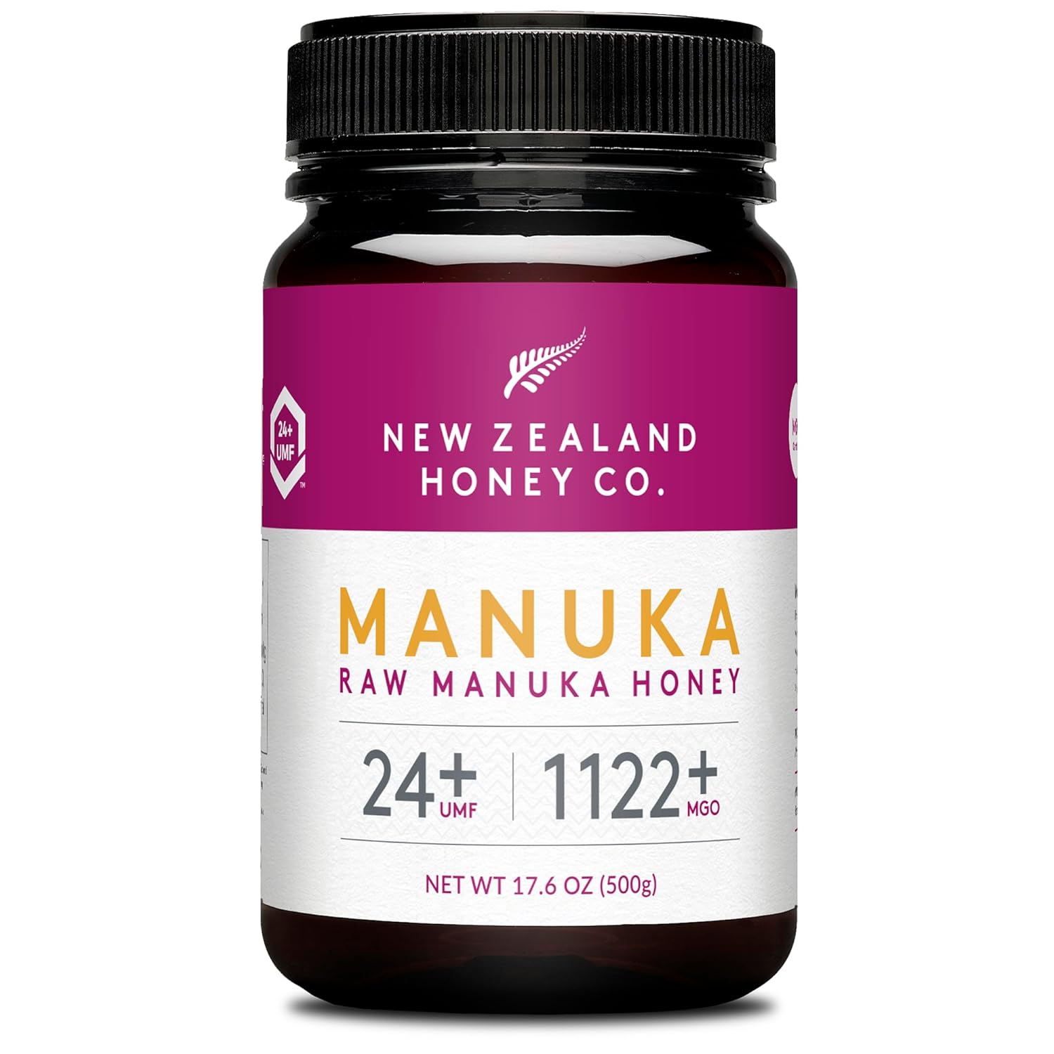 New Zealand Honey Co. Raw Manuka Honey UMF 24+ / MGO 1122+ | 4.4oz | 125g | Medical Grade Raw Honey