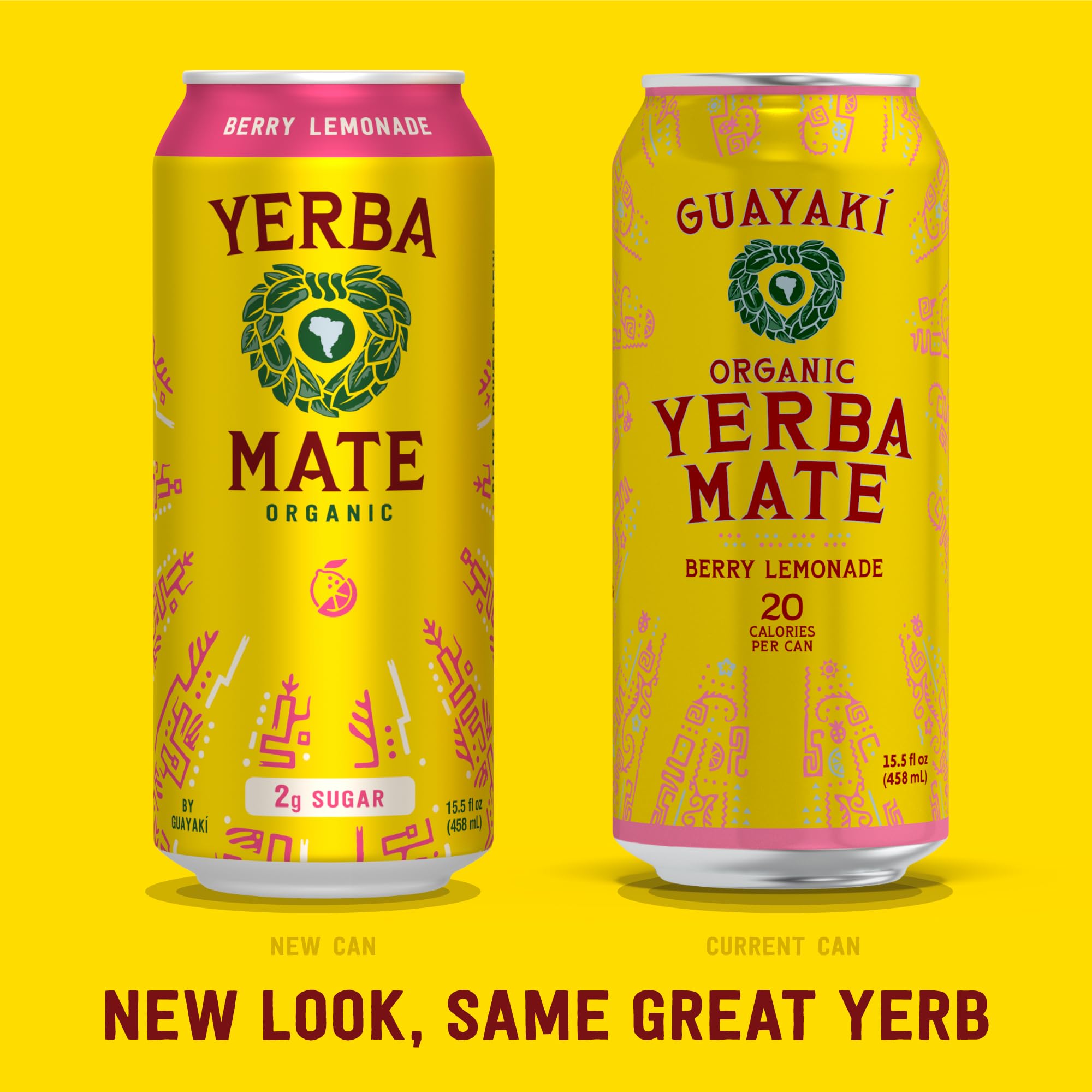 Yerba Madre Organic Yerba Mate, Enlighten Mint, 150mg Natural Caffeine, Energy Drink Alternative, No Jitters or Crash, 15.5 Oz Cans (Pack of 12)