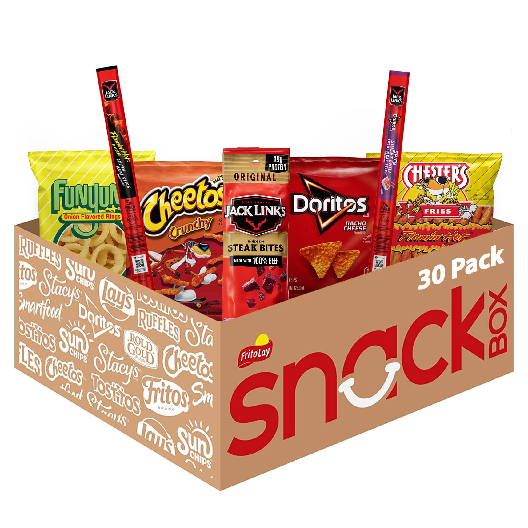 Frito-Lay Ultimate Classic Snacks Package, Variety Assortment of Chips, Cookies, Crackers, & Nuts, (Pack of 40) (Packaging May Vary)