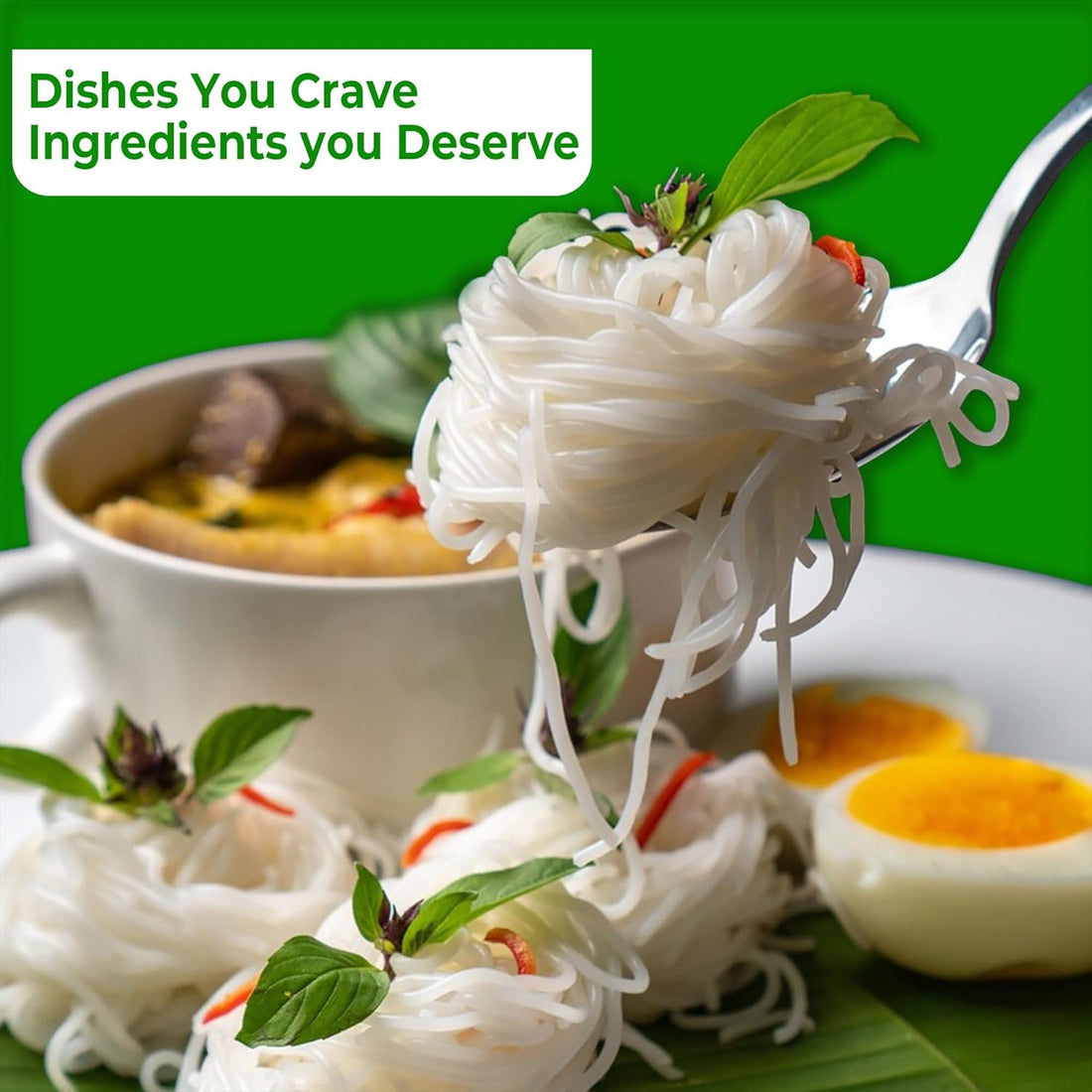 Rice Vermicelli Noodles (Authentic) | 2.6 lbs | Pack of 3 | Tasty For Ramen Noodles, Vietnamese Rice Noodles & Spring Rolls | Non-GMO & Gluten-Free | Four Elephants Brand