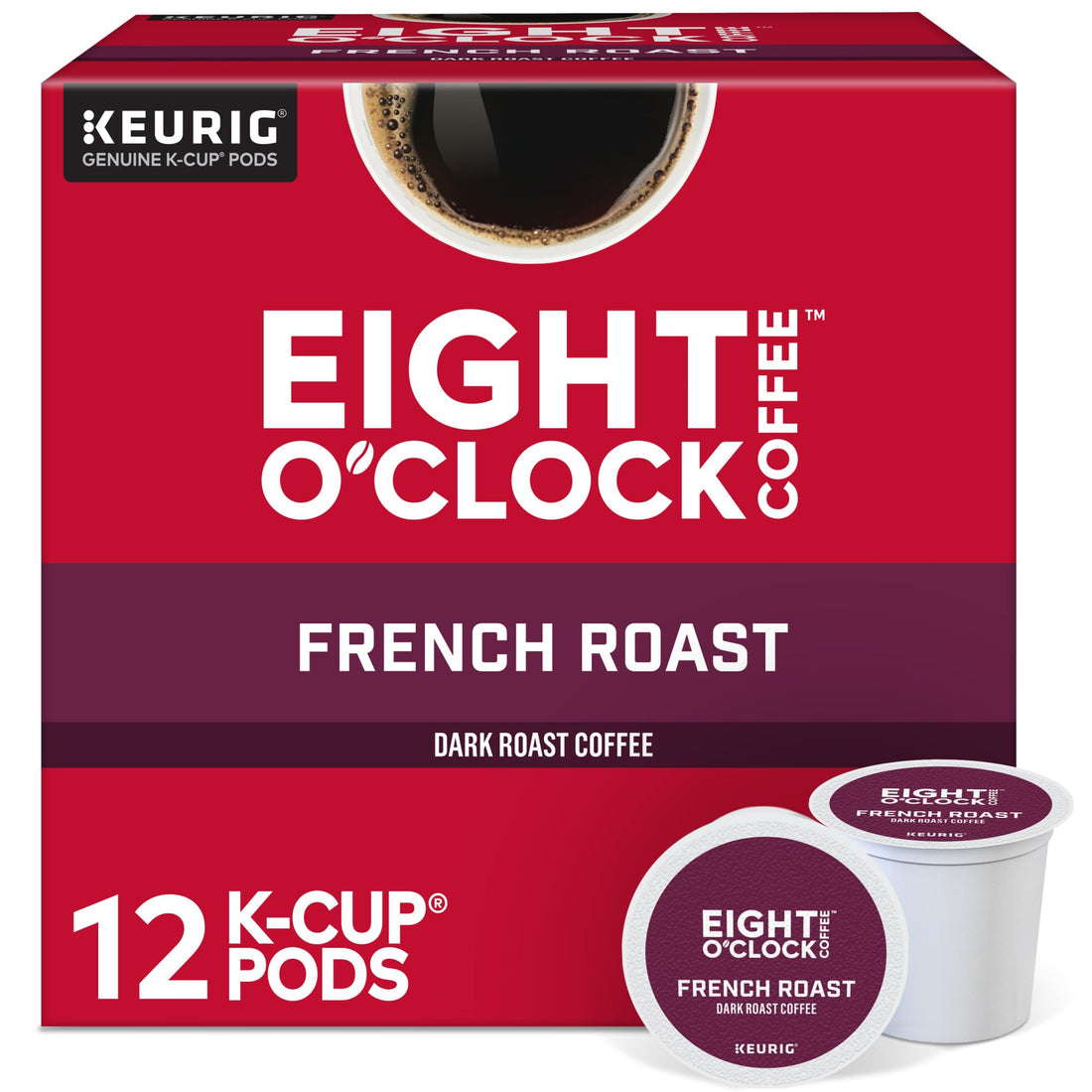 Eight O'Clock Coffee The Original, Single-Serve Keurig K-Cup Pods, Medium Roast Coffee Pods, 72 Count